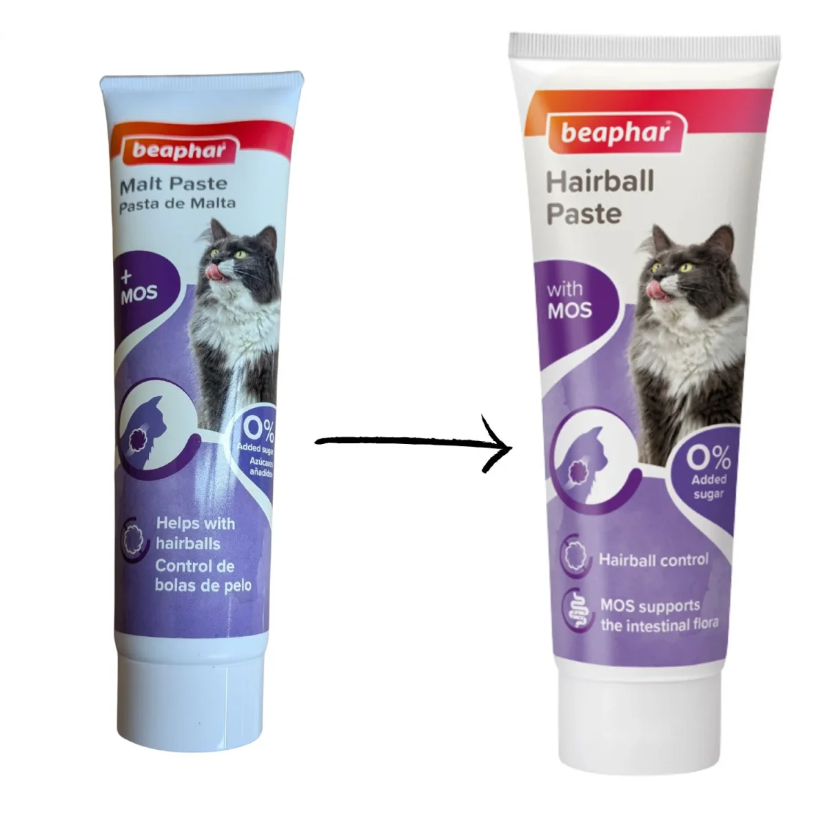 Beaphar Cat Hairball Remedy Dual Action Paste with Prebiotics – 100g Hairball Control for Cats & Kittens UK & Ireland - Bild 4