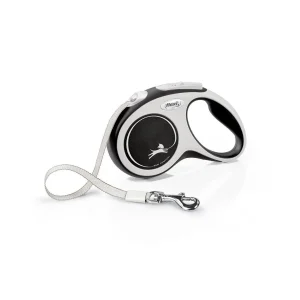 Flexi Retractable Lead - Comfort Tape - Rose, Blue and Black
