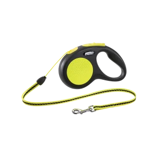 Flexi Retractable Lead - Neon Reflect Tape