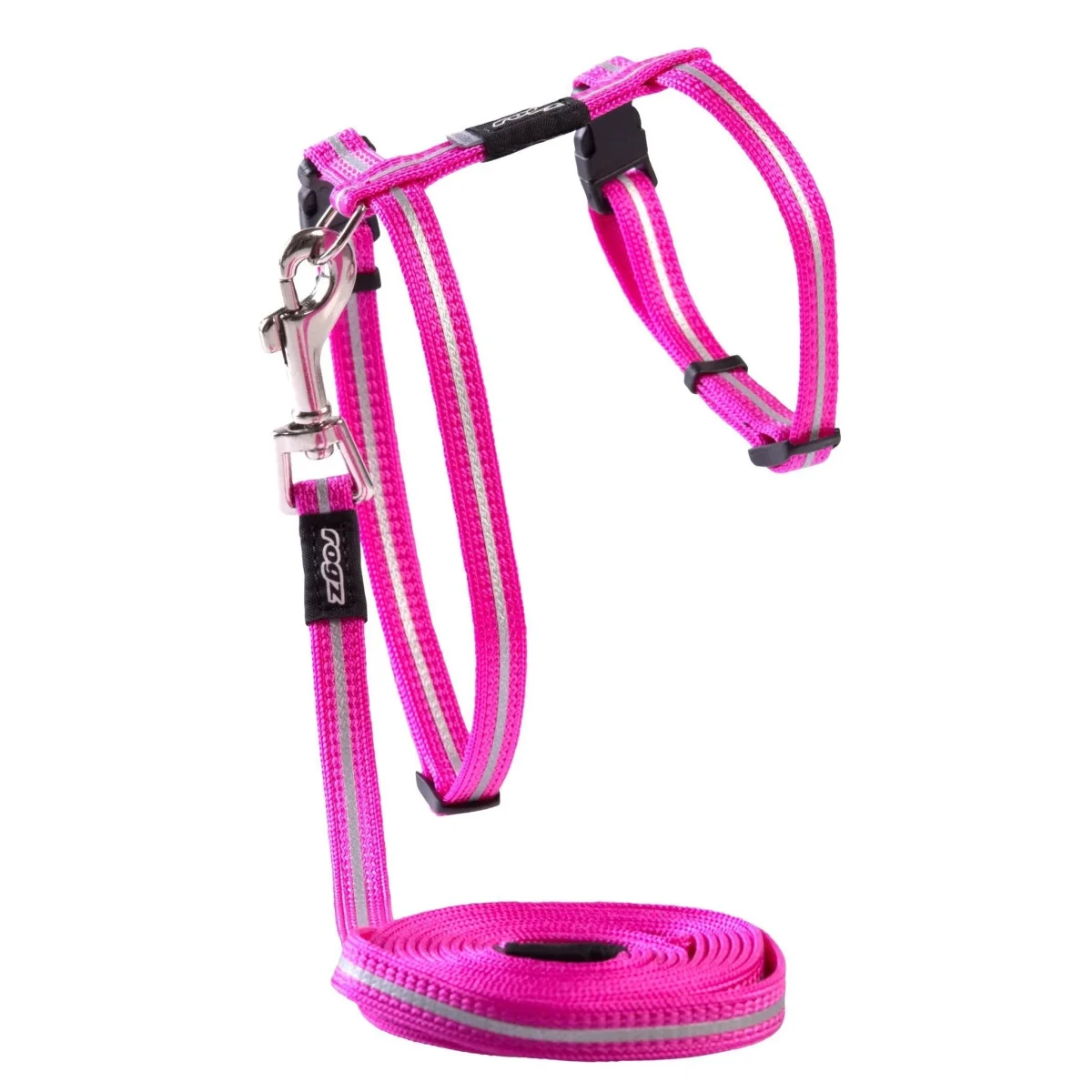 Rogz Alleycat Harness and Lead - Pink - Bild 2