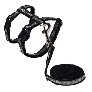 _Rogz SparkleCat Harness and Lead Set - Black