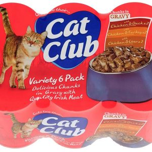 Cat Club | Wet Cat Food Tins | Chunks In Gravy - 6 x 400g
